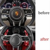 PANAMERA 2017+/MACAN 2014+/CAYENNE 2015+ / 718 2016+ / 911 2016+ IÇIN UYUMLU PADDLE SHIFT - KIRMIZI - 3