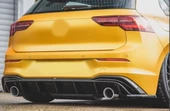GOLF 8 IÇIN UYUMLU  GTI DIFUZOR (PIANO BLACK) - ÇIFT EGZOZ (Life,Style,Impression Paket için) - 4
