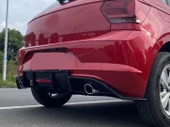 POLO 2018+ IÇIN UYUMLU  MK6 ÇIFT EGZOZ DIFUZOR (PIANO BLACK) - 6
