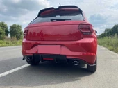 POLO 2018+ IÇIN UYUMLU  MK6 ÇIFT EGZOZ DIFUZOR (PIANO BLACK) - 4