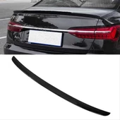 A6 (2019+)  IÇIN UYUMLU SPOILER - PIANO BLACK (PARLAK SIYAH) - 1