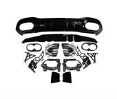 W118 CLA 2019-2022 IÇIN UYUMLU  CLA45 DIFUZOR & EGZOZ SETI (SIYAH EGZOZ ILE) thumbnail 2