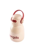 BANGDA BEJ ÇİFT KATMANLI TUTACAKLI PASLANMAZ ÇELİK ÇOCUK TERMOSU 600ML thumbnail 1