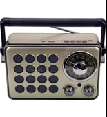 Radyo 1175bt Bataryalı Bluetooth Radyo Müzik Kutusu 23 Cm thumbnail 1