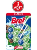 Bref Wc Power Aktiv Çam Tuvalet Bloğu 2'li Paket 3 Adet Bref Çam - 1
