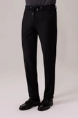 Yazı Slim Fit Likralı Erkek Jogger Pantolon-7109 - 1