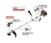 Mikawa Kawasaki X800 Evo Yan Tip Motorlu Tırpan thumbnail 2