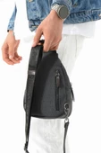 Erkek Bady Bag Göğüs Çantası Kanvas Kumaş Sırt Çantası 27*17 Cm Günlük Omuz Çantası - 3