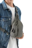Erkek Bady Bag Göğüs Çantası Kanvas Kumaş Sırt Çantası 27*17 Cm Günlük Omuz Çantası - 10