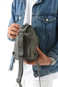 Erkek Bady Bag Göğüs Çantası Kanvas Kumaş Sırt Çantası 27*17 Cm Günlük Omuz Çantası - 11