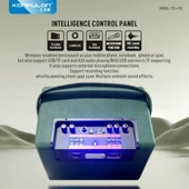 Güçlü Kablosuz 2*50W Bluetooth Taşınabilir Parti Karaoke Hoparlörü - Model F32 - 4