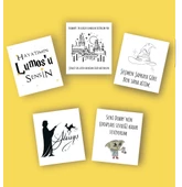 Sevgililer Günü Temalı tebrik ve Hediye Kartı 5 li Harry Potter 14 şubat thumbnail 1