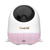 WHOME YAPAY ZEKA DESTEKLİ 2K PTZ GECE GÖRÜŞLÜ PEMBE WİFİ BEBEK GÜVENLİK KAMERASI (128 GB TF KART DESTEKLİ) - 1