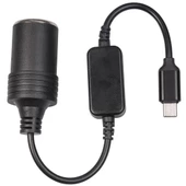 POWERMASTER PM-24759 TYPE-C 5 VOLT TO 12 VOLT ÇAKMAK FİŞ ÇEVİRİCİ - 1