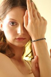 Unisex Kazaziye Çift Sıralı Bileklik/Gümüş El Sarması Osmanlı Motif Bileklik - 3