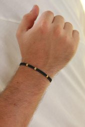 Unisex Kazaziye Çift Sıralı Bileklik/Gümüş El Sarması Osmanlı Motif Bileklik - 8