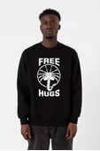 Free Facehugger Hugs Siyah Erkek 2ip Sweatshirt thumbnail 1