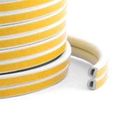 Kapı Pencere Bandı Fitili Yapışkanlı Beyaz Soğuk İzolasyon Bant 10x2=20 METRE + Eşik Süngeri 2'Li SET - 5