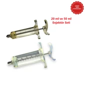 Forvet Kaynatılabilir Mika İthal Veteriner Enjektör 20 ml-50 ml Set - 1