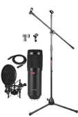 Lastvoice BM800 Mikrofon + Stand + Sh-101 Shock Mount Filtre Set - 1