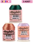 3 Adet Altınbaşak Oya ve Dantel İpi 20 gr - Royaleks - No: 822 - 554 - 137 - 1