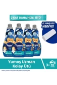 Yumoş Uzman Kolay Ütü Konsantre Yumuşatıcı 4x1200ml - 1