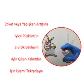 Etiket Sökücü Yapışkan Mastik Artığı Sökücü Sprey 200 ml Cam Metal Ahşap Mobilya Zemin Uygulaması - 3