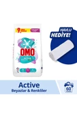 Omo Active Beyazlar & Renkliler Toz Deterjanı 9 KG - 1