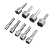 Manyetik Mıknatıslı Matkap Uyumlu 5 6 7 8 9 10 11 12 13 mm Somun Civata Adaptör Seti CRV Metal Uç - 4