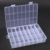 Organizer Malzeme Kutusu 24 Bölmeli Şeffaf PBB040-24 (#33) Setbox 18,5x12,5x3,5mm - 1