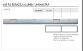 Bmi 689RS150RS Terazili Amüminyum Mastar 150 CM - 4
