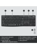 Logitech MK295 Silent Kablosuz Klavye Mouse Seti - Teşhir - 3