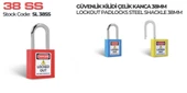 Eked Güvenlik Kilidi Bbu Loto Sl38ss Çelik Kanca 38mm thumbnail 4