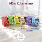 Kokulu Mum Dekoratif Mini Cam Kavanoz Bardak Mumluk Kandil Kırmızı Hediyelik Kiraz Kokulu Mumlar - 7