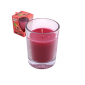 Kokulu Mum Dekoratif Mini Cam Kavanoz Bardak Mumluk Kandil Kırmızı Hediyelik Kiraz Kokulu Mumlar - 6