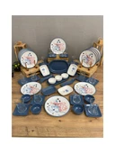 Keramika Takım Kahvaltı Blue Flowers 53 Parça 12 Kişilik 2022905 - 2