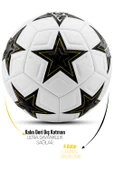 Telvesse Futbol Topu Şampiyonlar Ligi Pompalı Set Dayanıklı Sert Zemin Halı Saha Futbol Topu 341 thumbnail 3