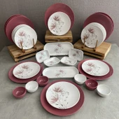 Keramika Takım Kahvaltı Frambuaz Hindiba 36 Parça 12 Kişilik - 1