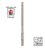 Bosch SDS Plus-5X 8 x 160 mm Dört Elmaslı Matkap Ucu 2608833789 - 2