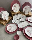 Keramika Takım Kahvaltı Frambuaz Hindiba 36 Parça 12 Kişilik - 3
