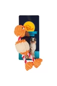 Polo Peluş İp Ayaklı Tavuk 3 Renk Köpek Oyuncağı 28 cm - 1