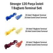 Stronger 120 Parça İzoleli T Bağlantı Terminal Seti - 2