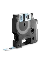 Dymo RhinoPRO Sabit Polyester Şerit 9mm x 5.5metre Şeffaf/Siyah thumbnail 2