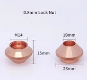 Lazer Kesim Makinesi Mermi Nozulu 0,8mm 10 Adet thumbnail 2