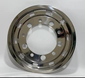 Paslanmaz Çelik Dorse Kamyon Tekerlek Jant Kapağı 22,5inç thumbnail 2