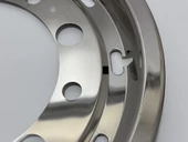 Paslanmaz Çelik Dorse Kamyon Tekerlek Jant Kapağı 22,5inç thumbnail 3