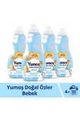 Yumoş Doğal Özler Bebek Konsantre Çamaşır Yumuşatıcı 4x1200ml - 1
