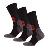 Thermoform Running Çorap Unisex 3'lü Paket Siyah - 1