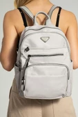 Saten Kumaş Kadın Sırt Çantası 35*25 Cm Yağmur İtici Kumaş Mega Bag Günlük Kullanıma Uygun - 2