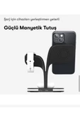 Magsafe Apple Kablosuz Şarj Standı -15W Hızlı Şarj (İphone/Watch/Airpods) Masaüstü Stand - 10